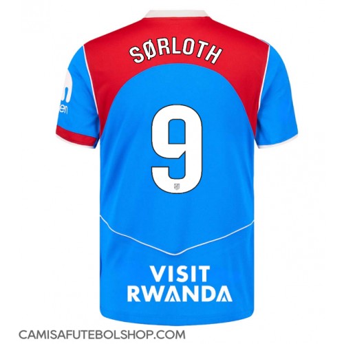 Camisa de time de futebol Atletico Madrid Alexander Sorloth #9 Replicas 3º Equipamento 2025-26 Manga Curta